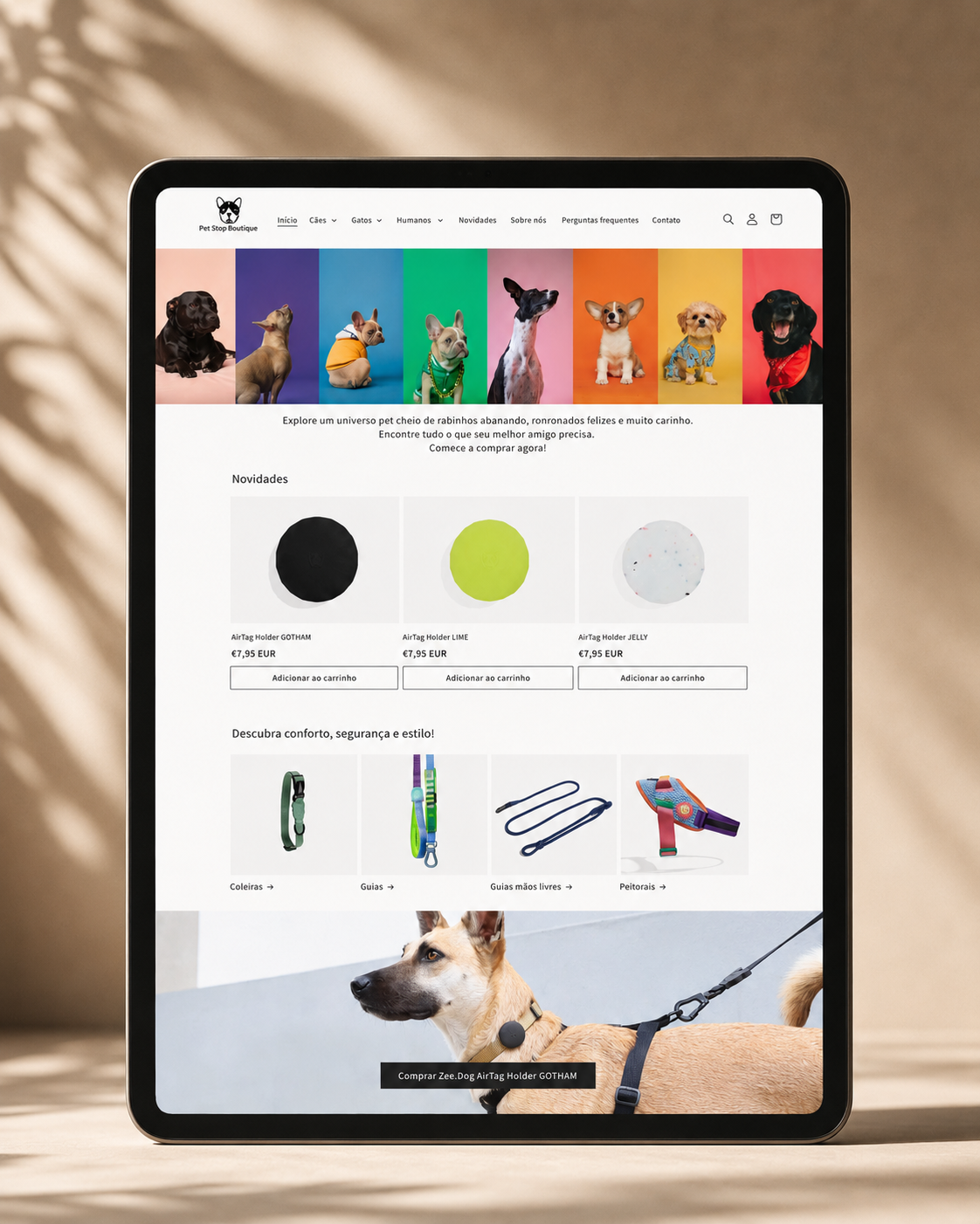 Pet Stop Boutique e-commerce